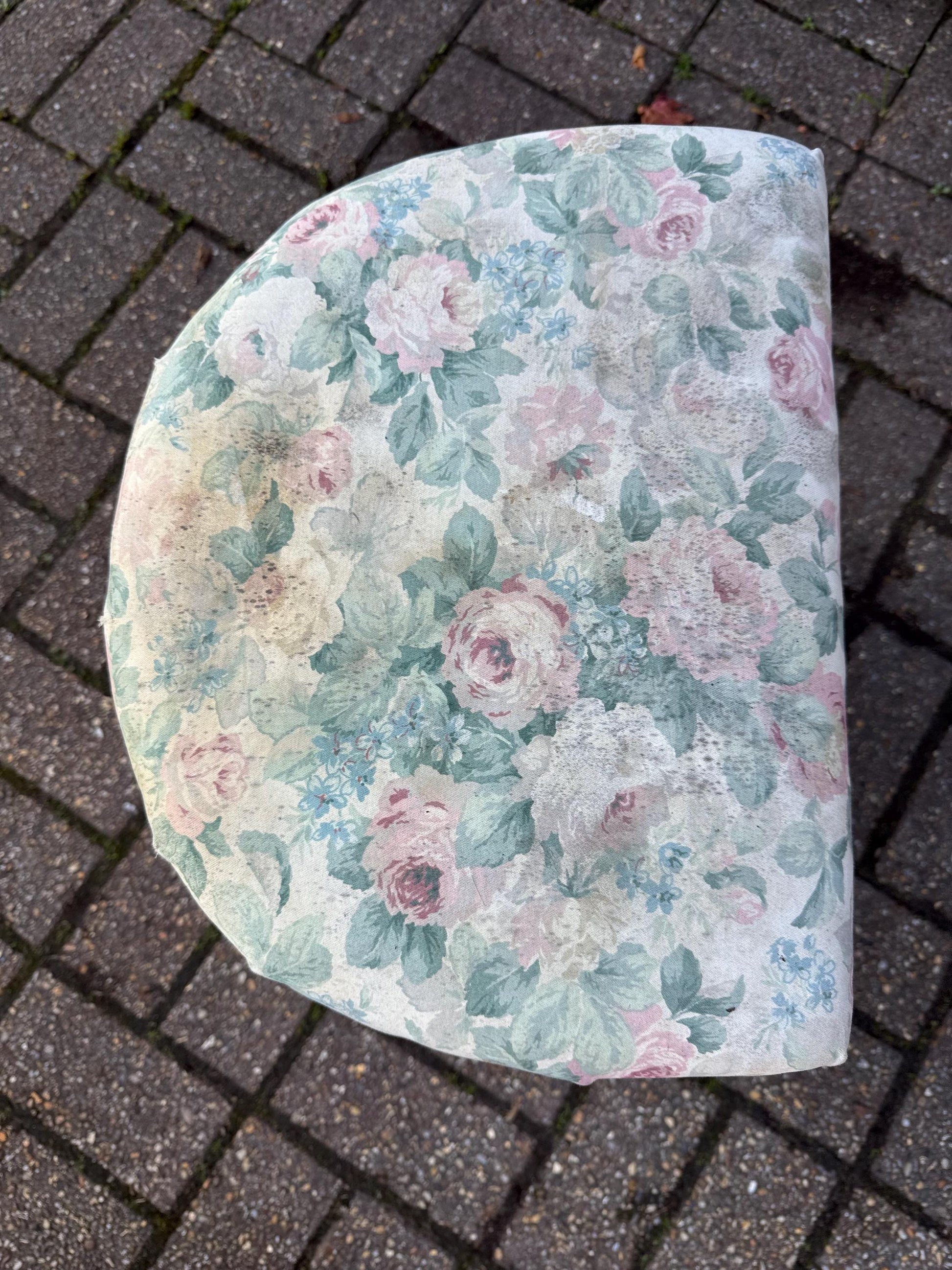 Vintage 1950s Lloyd Loom Laundry Basket – Pink Wicker Storage Chest with Floral Seat, English Mid Century Bedroom Furniture, a project