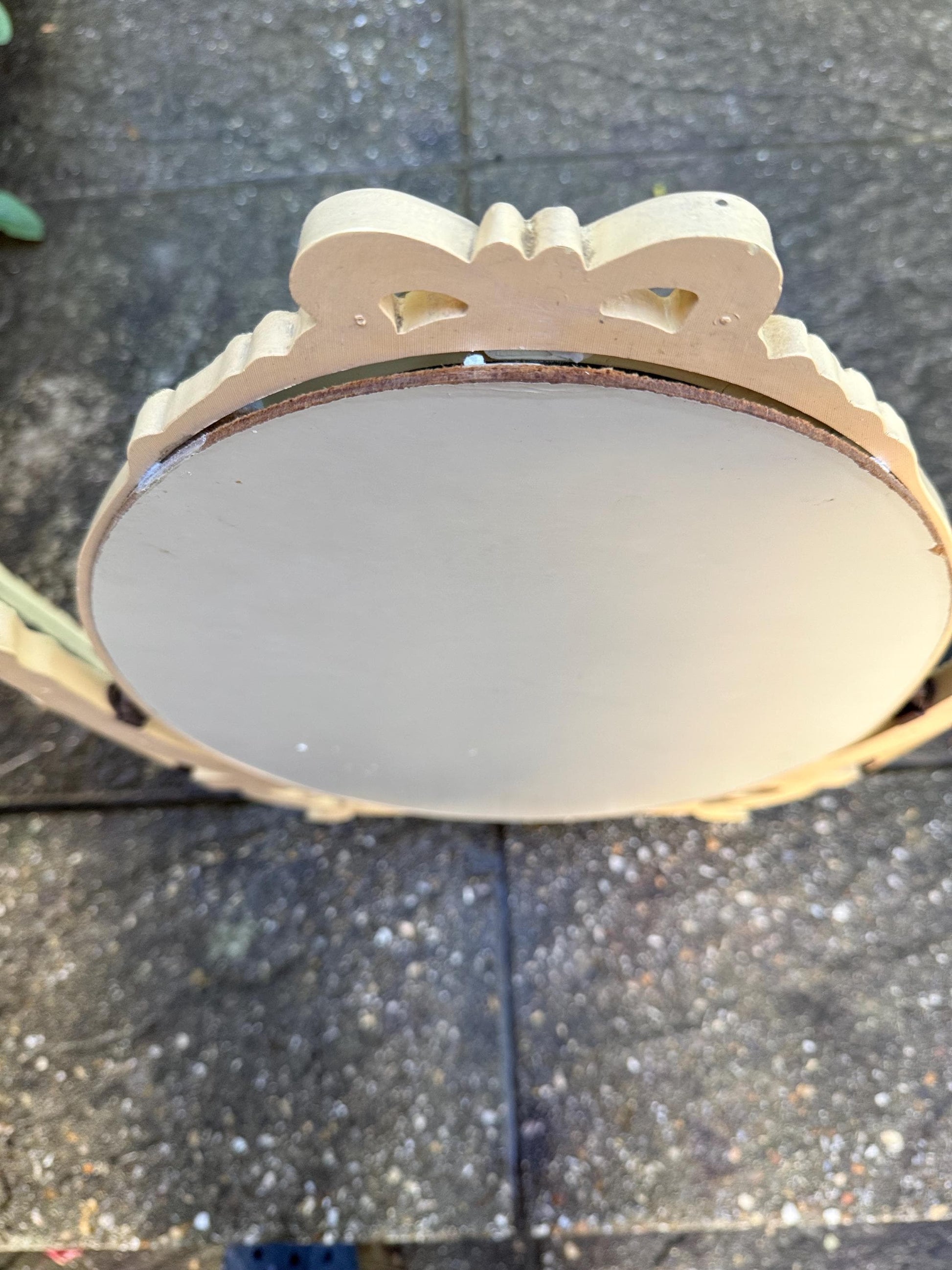 Vintage 1970s Rococo Triple Vanity Mirror, Ornate Dressing Table Mirror, French Style Swivel Oval Mirror Hollywood Regency Decor Retro decor