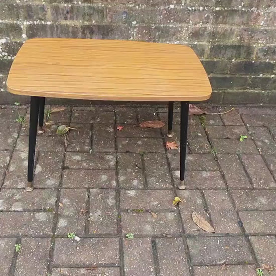 Vintage Retro 60’s Coffee Table Black Atomic Legs