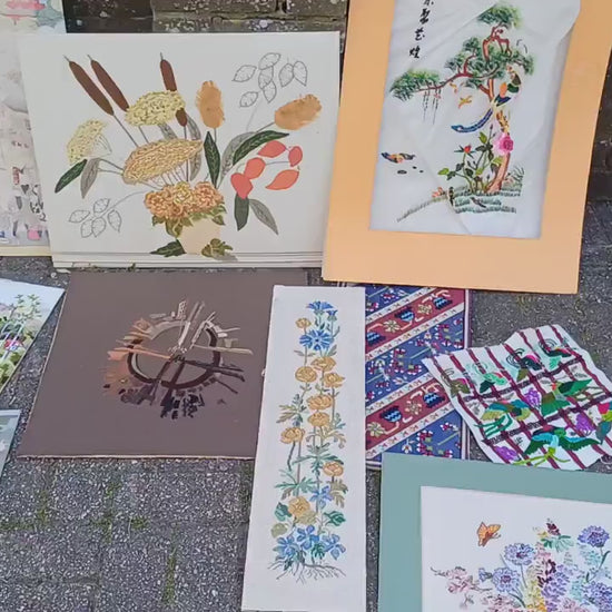 Collection of Vintage Embroidery Pictures. Embroideries.