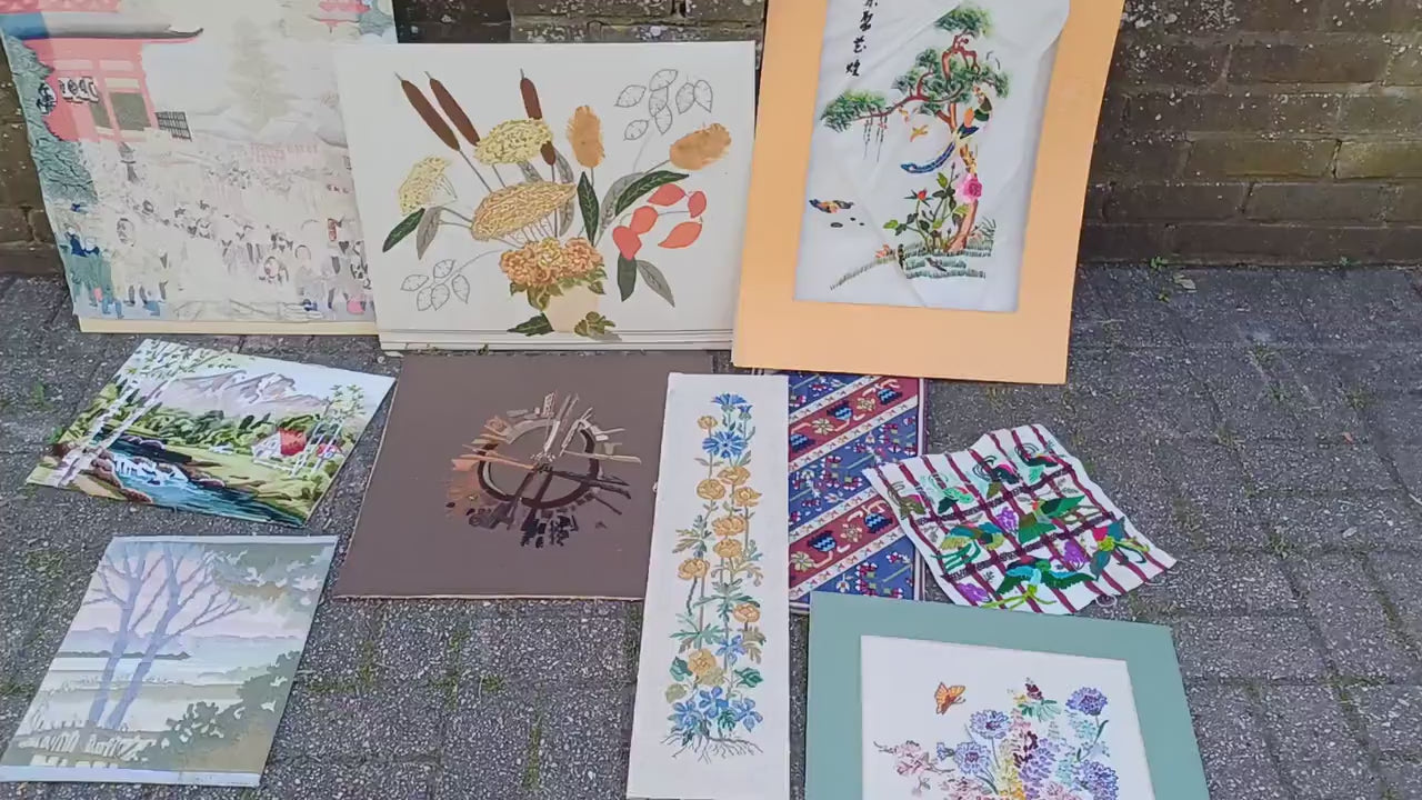 Collection of Vintage Embroidery Pictures. Embroideries.