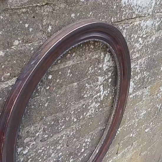 Vintage Late Victorian Oval Picture or Mirror Frame